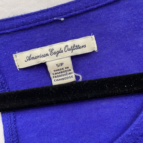 Blue peplum top - Picture 3 of 3